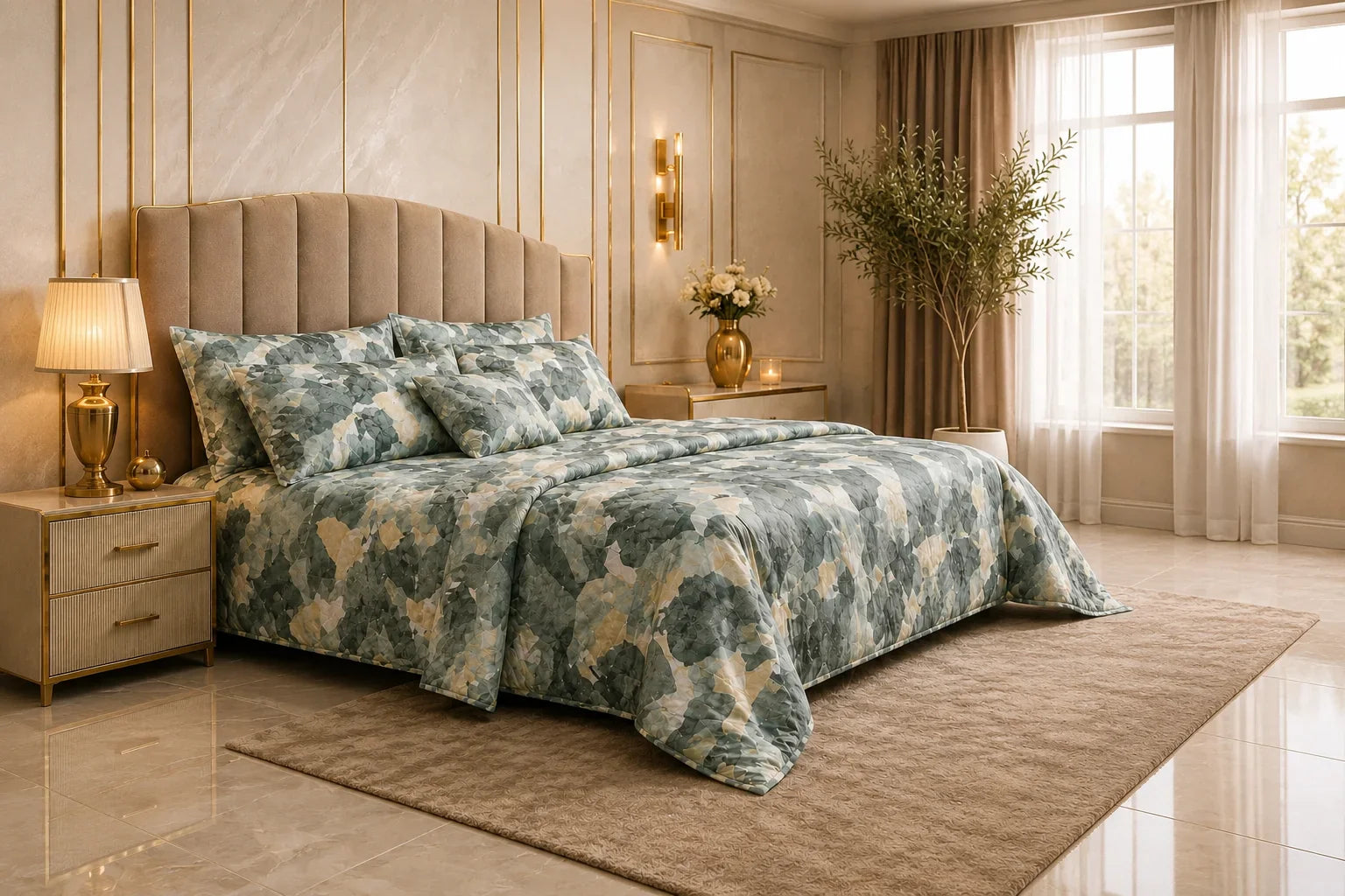 7 Pcs Summer Comforter Set