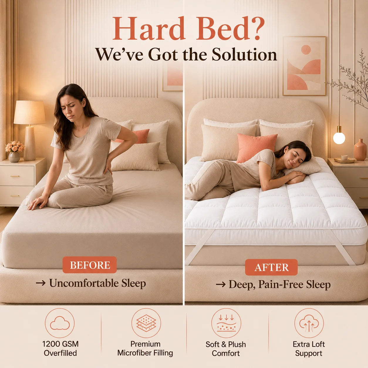 1100 GSM Mattress Topper