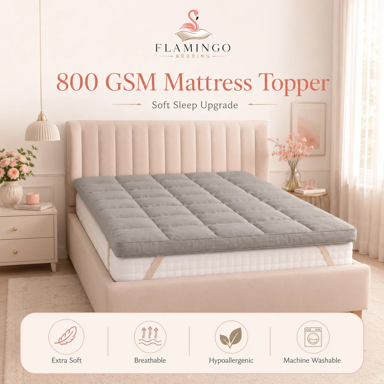 800 GSM Mattress Toppers