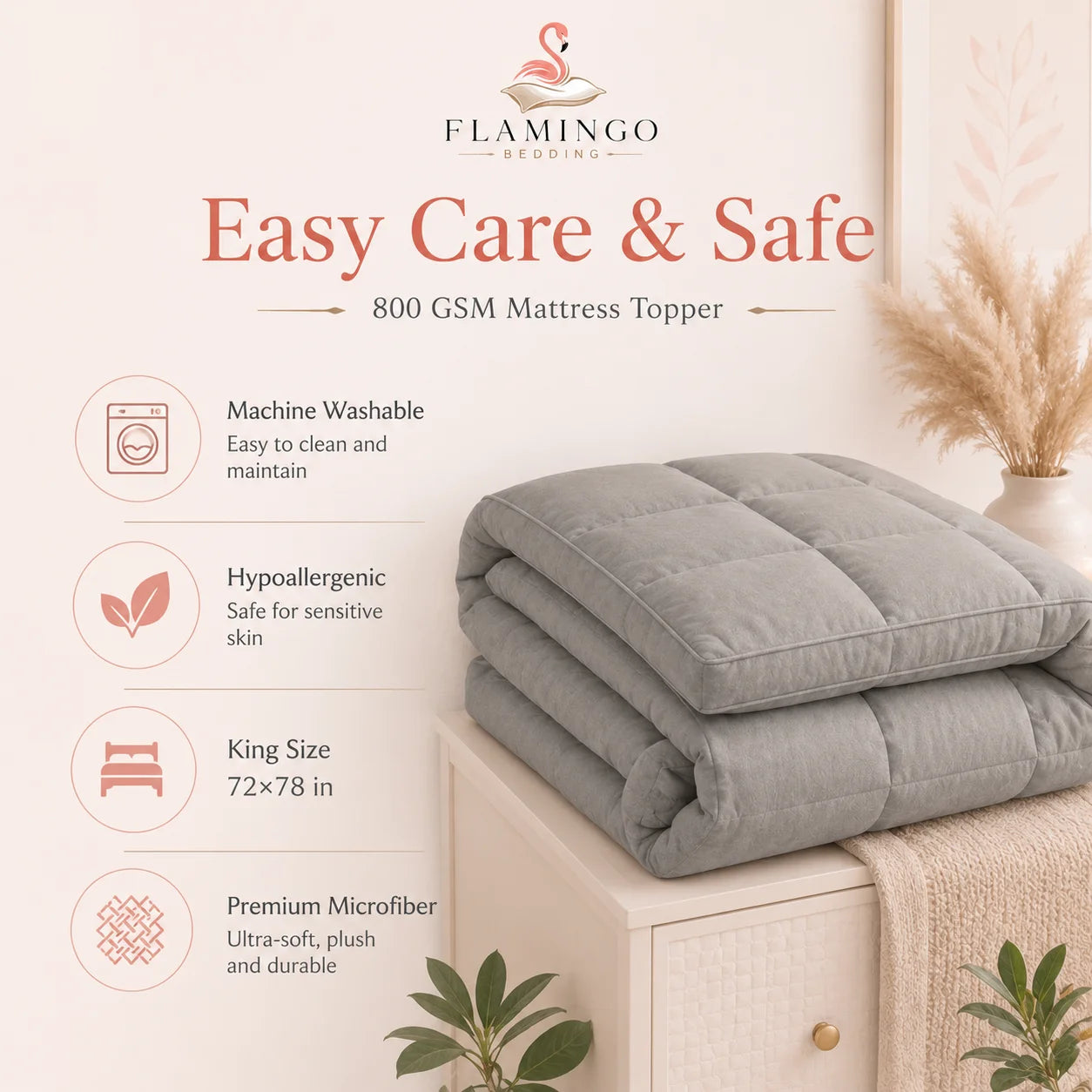 800 GSM Mattress Toppers
