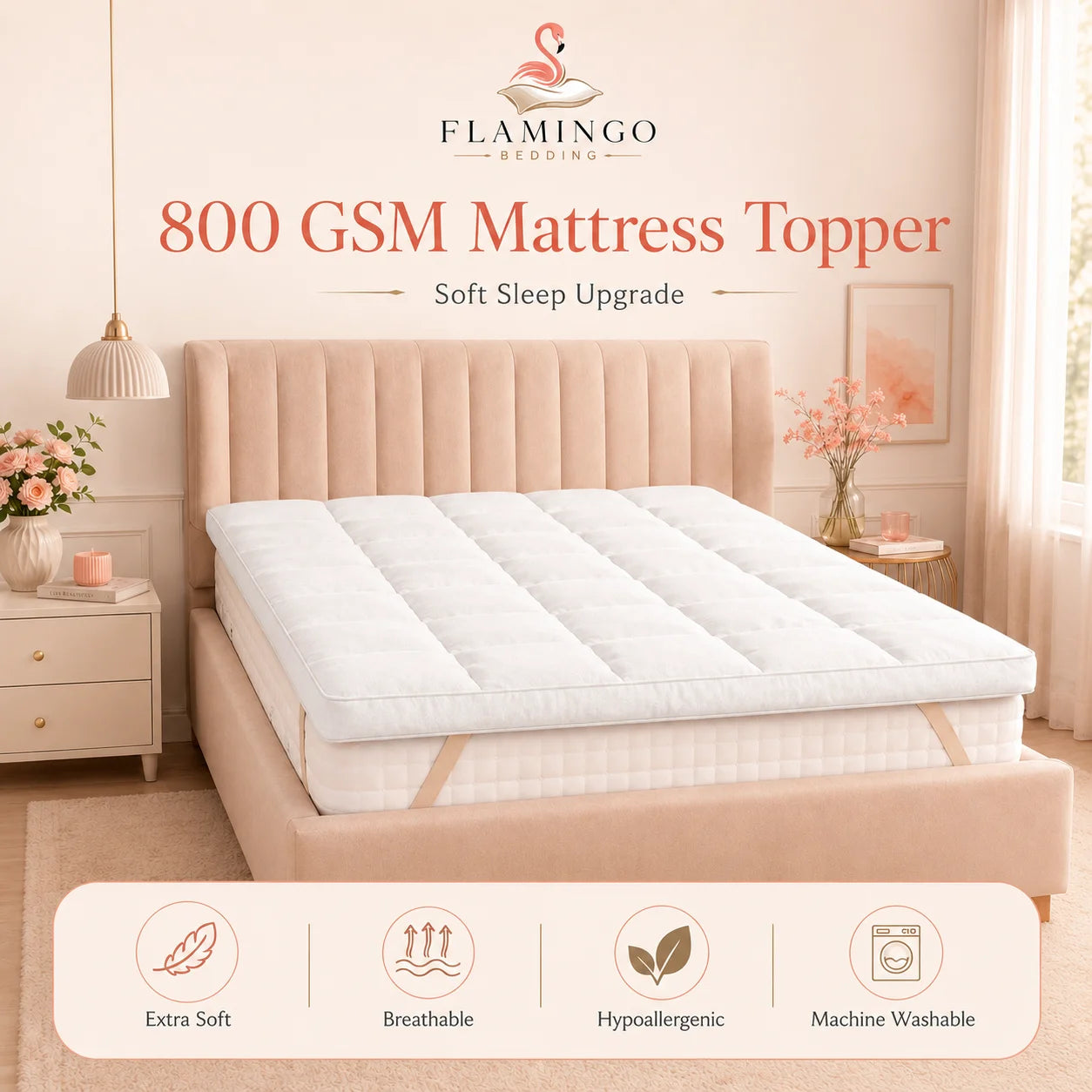 800 GSM Mattress Toppers