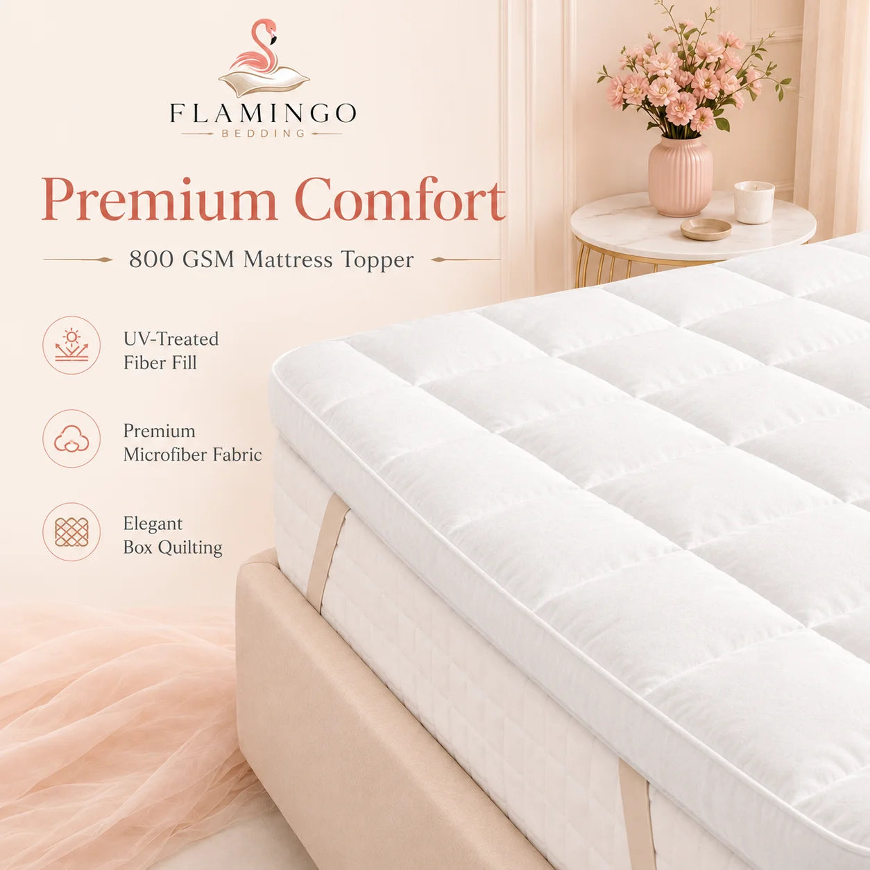 800 GSM Mattress Toppers