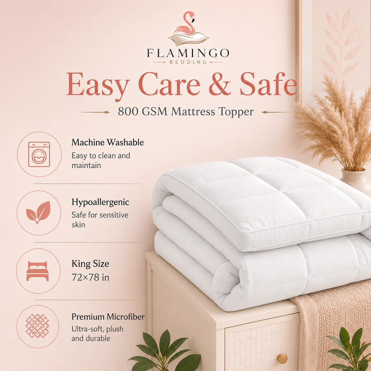 800 GSM Mattress Toppers